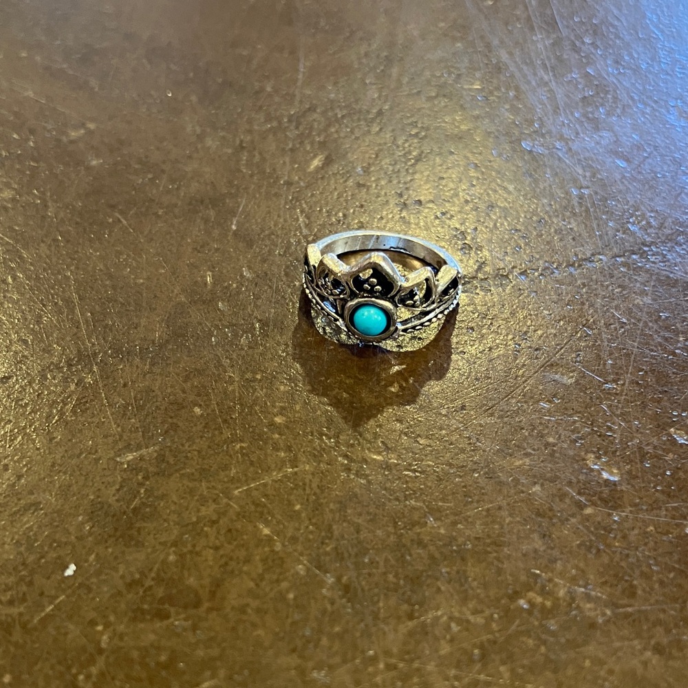 Silver Ring with Turquoise Stone